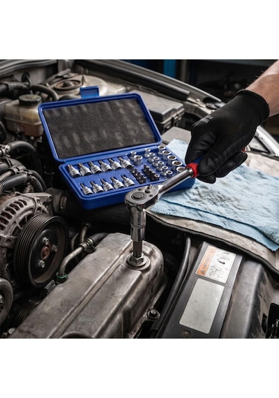 Workpro Wp202595 3/8' Cr-v 34 Parça Ağır Hizmet Torx Lokma Takımı E/t Serisi