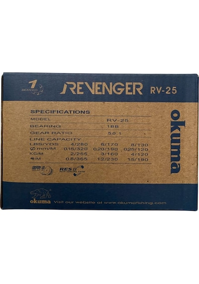 Okuma Revenger Rv-25 Fd Lrf-sipin Olta Makinesi