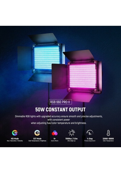 Neewer Rgb660 Pro Iı Rgb Led Vıdeo Işık Seti 2li