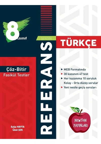 Newton Yayınları Lgs 8.sınıf Referans Çöz Bitir Fasikül Testler Türkçe