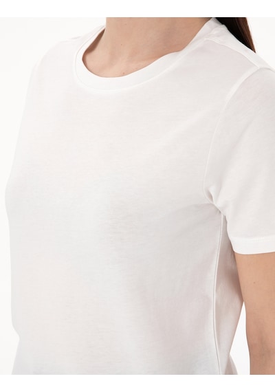 Pierre Cardin Kadın Beyaz Tişört 50305766-vr013 Beyaz