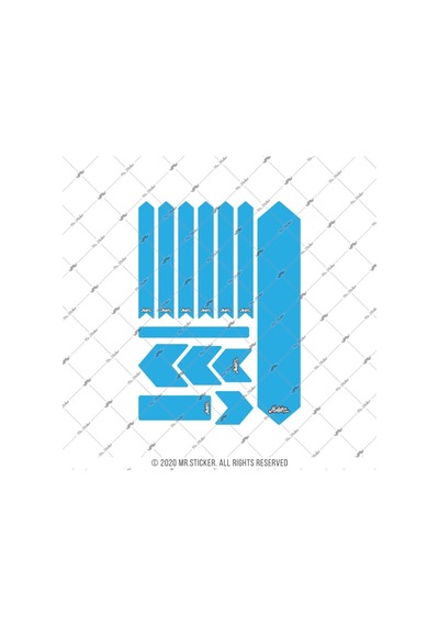 Bcy47 Reflektif Cizilmeye Dayanikli Kadro Koruyucu Sticker Seti