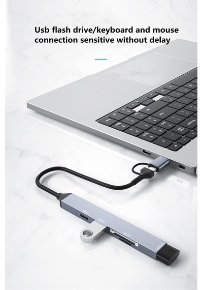 Apera NR22 5 in1 Type-c - Usb Multi Girişli Hub Dock İstasyonu