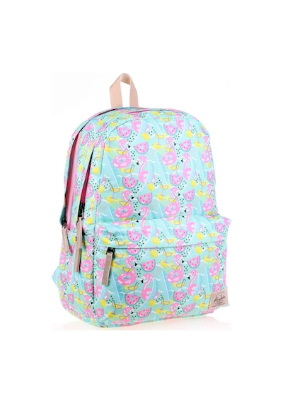 Kaukko Nature Yeşil Summer Flamingo Kız Çocuk Okul Ve Günlük Sırt