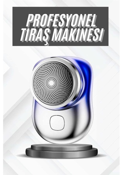 Elektrikli - 238 - Mini Tıraş Makinesi,tnabilir Usb Şarjlı Kablosuz - Edntrend - Tıraş Makinesi