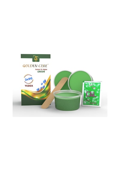 Golden Cire Yeşil Sir Ağda Yedekleri 90 G x 3