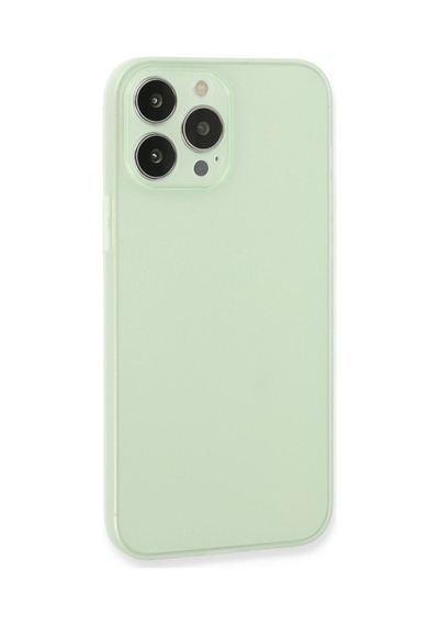 Apple Uyumlu   iPhone 13 Pro Max Kılıf Puma Silikon - Açık Yeşil
