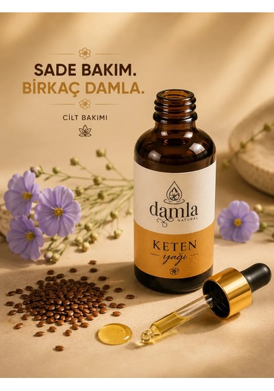 Biodamla Natural Keten Tohumu Yağı 50 Ml