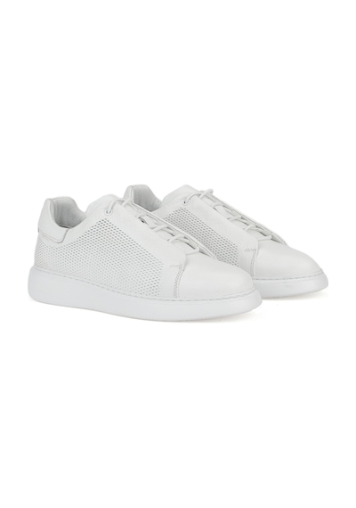 Ziya, Erkek Hakiki Deri Sneaker 1531026z8552 Beyaz 1531026z8552 500 Beyaz