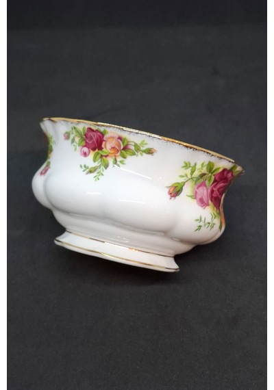 Old Country Roses Bone China England Antika Şekerlik 11 Cm 280 Ml Kırmızı