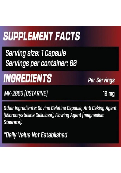 Grimlabs Mk2866 Ostarine 10 Mg 60 Kapsül