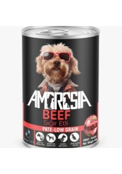 Ambrosia Pate Sığır Etli Yetişkin Köpek Konserve 3 x 400 G