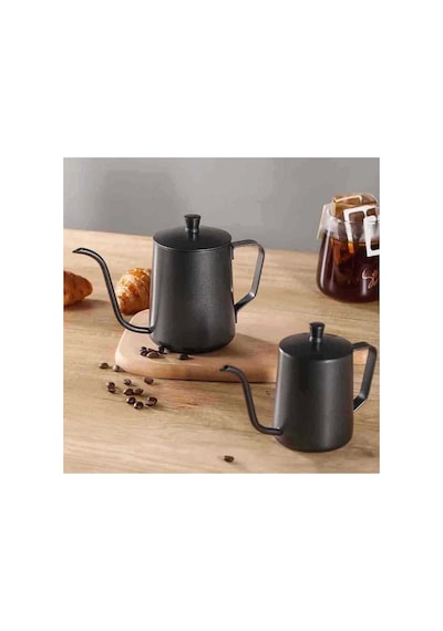 Barista Kahve Demleme İbriği Kahve Cezvesi Mini Slim Kettle 600 Ml Kapaklı Mkk-60 Diğer