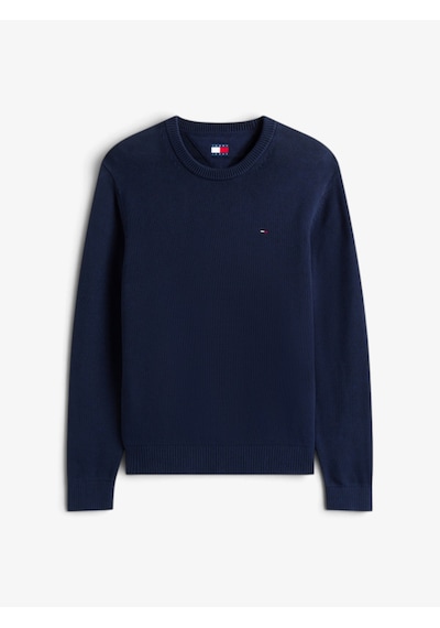 Tommy Hilfiger Tjm Slım Ess Sweater Ext Erkek Mavi Kazak - Dm0dm21787