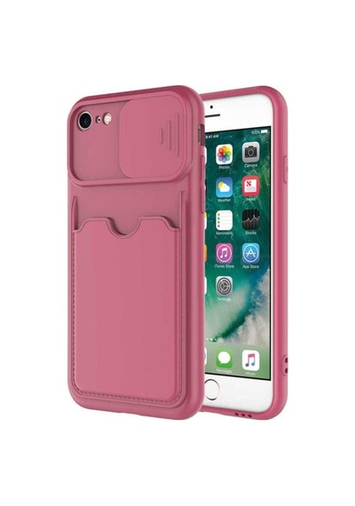 Apple Uyumlu iPhone Se 2020 Kılıf Zore Kartix Kapak Koyu Mor