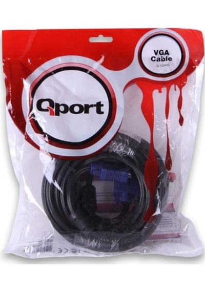 Qport Q-Vga10 10 Metre  Vga Kablo