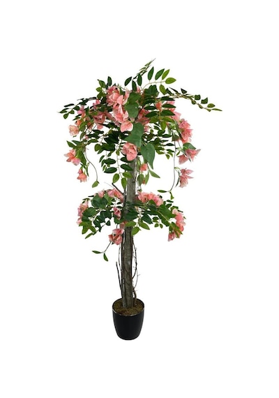 Yapay Ağaç Pembe Begonvil Ağacı 120Cm Doğal Salex Dallı