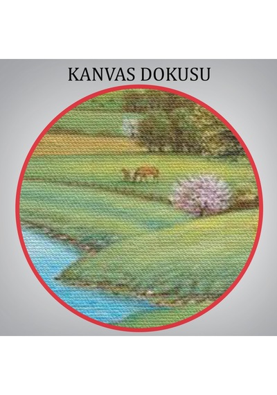 Akarsu Kenarındakı Rus Köylü Kızı Dekoratif Duvar Tablosu-6536 70 X 100
