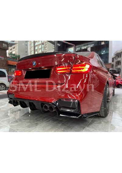 Bmw M3 2012 - 2018 F80 Vorsteiner Difüzör (Plastik) Set 3 Parça N11.42069