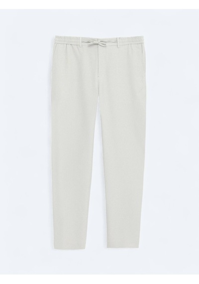 Kip Bej Çizgili Dokuma Jogging Fit Casual Pantolon Bej Kip Bej Çizgili Dokuma Jogging Fit Casual Pantolon Bej
