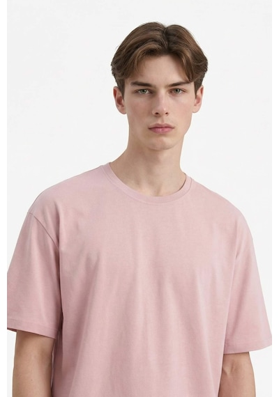 DeFacto %100 Pamuk Oversize Geniş Kalıp Bisiklet Yaka Basic Düz Kısa Kollu Tişört T7037AZ25SMPR347 DeFacto %100 Pamuk Oversize Geniş Kalıp Bisiklet Yaka Basic Düz Kısa Kollu Tişört T7037AZ25SMPR347