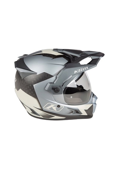 Klim Krios Pro Carbon Charger Adv Rally Motosiklet Kaskı Gri