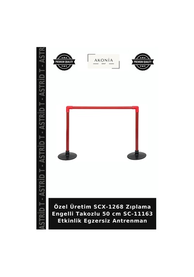 Özel Üretim Scx-1268 Zıplama Engelli Takozlu 50 Cm Sc-11163 Etkinlik Egzersiz Antrenman Çok Renkli