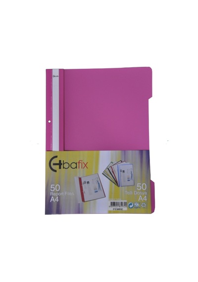 Bafix Telli Dosya Pembe 50 Adet