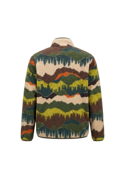 Cazador Erkek Haki Caz Kürklü Sweat Hırka Sweatshirt 55620