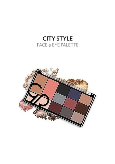 City Style Face & Eye No: 02 Smokey - Allık, Bronzer, Aydınlatıcı Ve 9&apos Lu Far Paleti 0