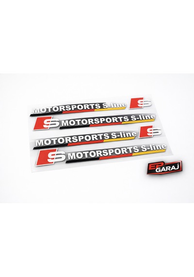 Audi Motorsports S-lıne Logo Sticker Seti 0
