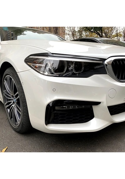 Bmw 5 Serisi G30 Far Kaşı 2018 2020 Parlak Siyah