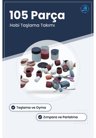 Gravür Taşlama Oyma Seti 105 Parça Metal Zımpara Kalıpçı Takımı H