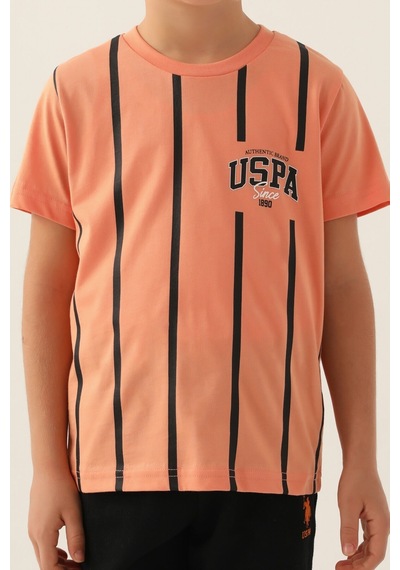 U.S. Polo Assn. Lisanslı Since Turuncu Erkek Çocuk Bermuda Takım 5274-43185 Turuncu