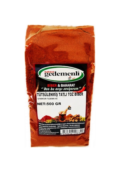 Mahmut Gedemenli Tütsülenmiş Tatlı Toz Biber 500 G