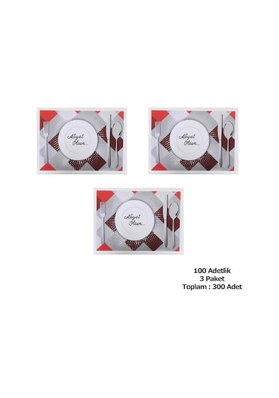Amerikan Servis Kağıdı Afiyet Olsun Baskılı Beyaz Masa Örtüsü - 29 X 40 Cm. - 100 Adetlik 3 Paket Acı Kahverengi Amerikan Servis Kağıdı Afiyet Olsun Baskılı Beyaz Masa Örtüsü - 29 X 40 Cm. - 100 Adetlik 3 Paket Acı Kahverengi