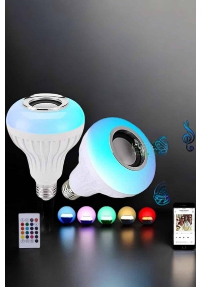 Kablosuz Bluetooth Hoparlör Led Lamba Diğer