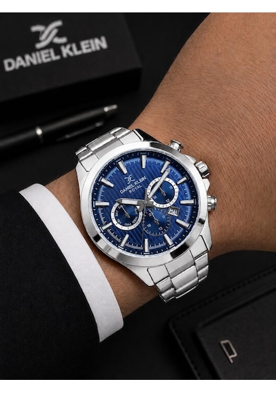 Daniel Klein Premium Çelik Kordon 2 Yıl Garantili 3 Atm Suya Dayanıklı Erkek Kol Saati Edk.r11095.3 Gümüş