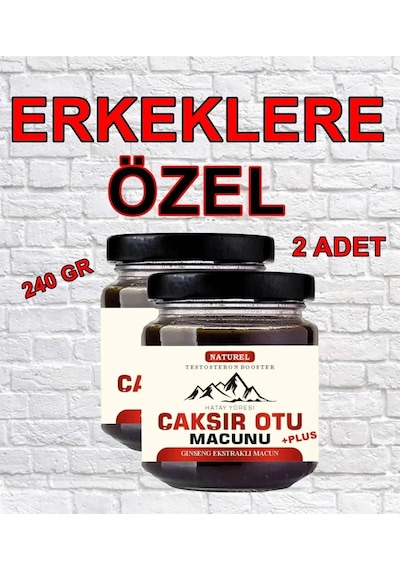 Erkeklere Özel 24 Saat Hatay Yöresi Çakır Otu Macunu 240 Gr X 2 Adet