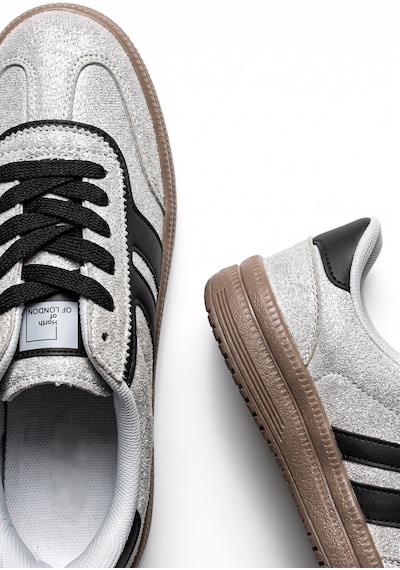 V.S.H Velvet Rota Kadın Gri-siyah Sneaker Spor Ayakkabı - Kadın Günlük Ayakkabı-2522