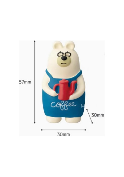 Barista Ayı Mini Figür