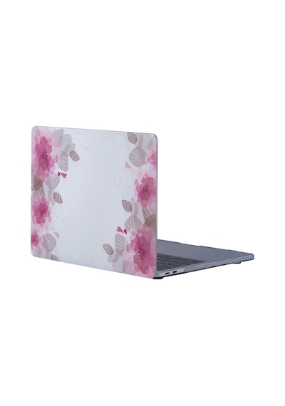 Apple Uyumlu MacBook Pro Kılıf 13 İnç Flower06nl Eski Hdmı'li Model 2012-2015 A1425 A1502 İle Pembe
