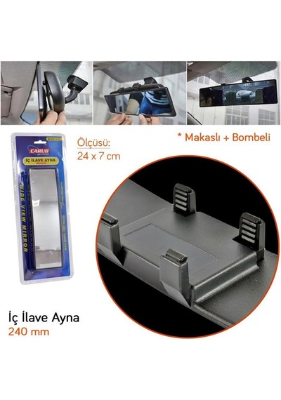 Carub İç İlave Bombeli Ayna Makaslı 300 MM