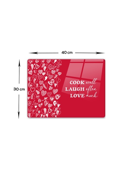 Decorita Cam Kesme Tahtası | Cook Well | 30cm x 40cm