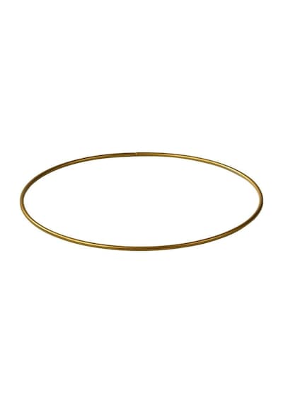 Edora Home 12'li Metal Yuvarlak Supla, Gold Amerikan Servis, Halka Runner - Paslanmaz Altın