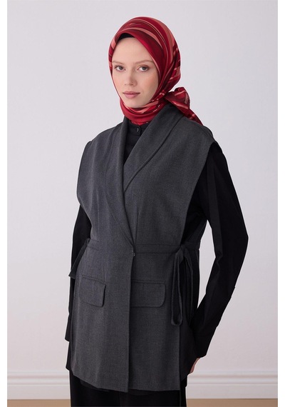 Belli İpek Eşarp - 4311-06 Kırmızı Twill