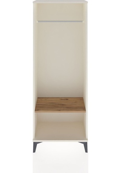 Arges Dolap Tek Raflı Kapaklı Tek Askılı 60x30x163 Aytaşı-çam Aytaşı