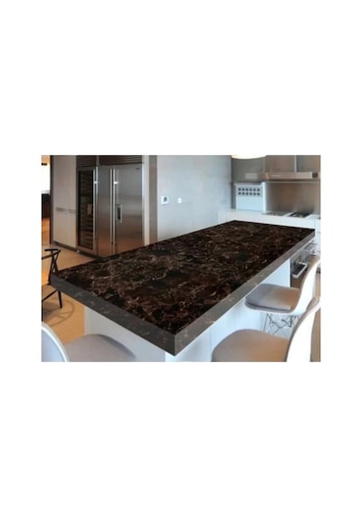 Siyah Mermer Desenli Yapışkanlı Tezgah Folyosu 3 Mt.x 60 Cm İtrt005k378