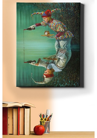 Webstyle Sayılarla Boyama Seti Kasnaklı Zaman Gölü 50 X 65 Cm