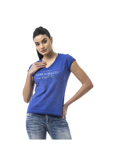 Wt396 Women's Graphic Print T-shirt Çok Renkli